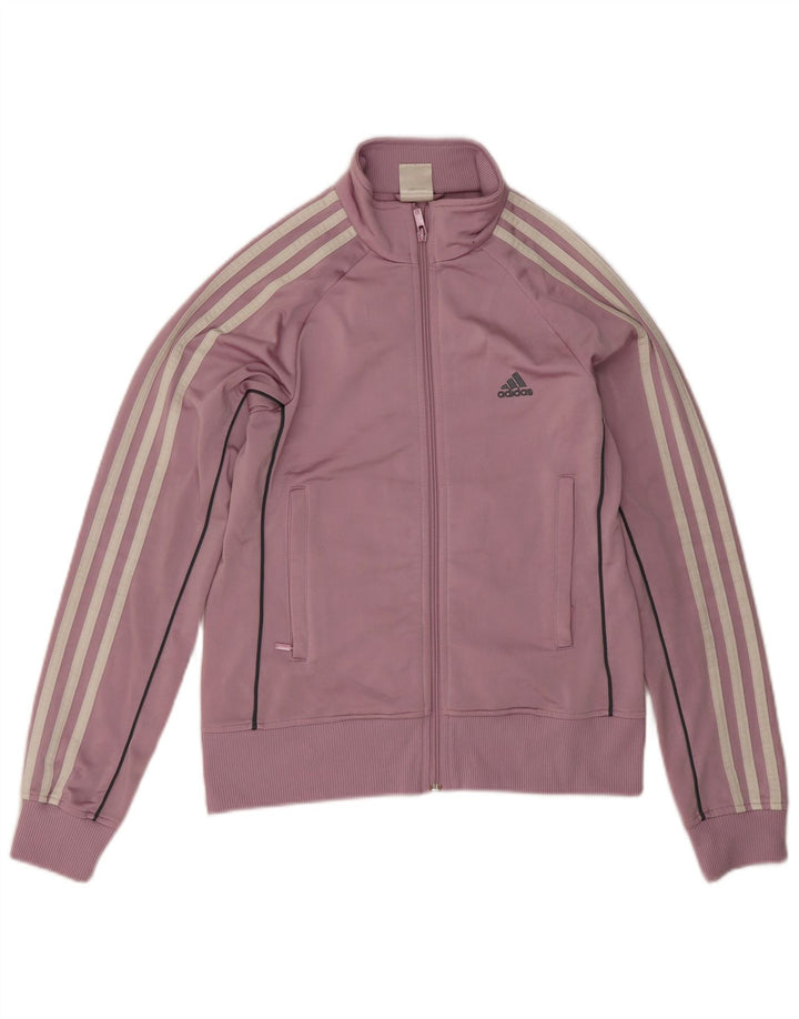 Adidas ženska gornja jakna trenirke UK 12 srednje ljubičasta poliester