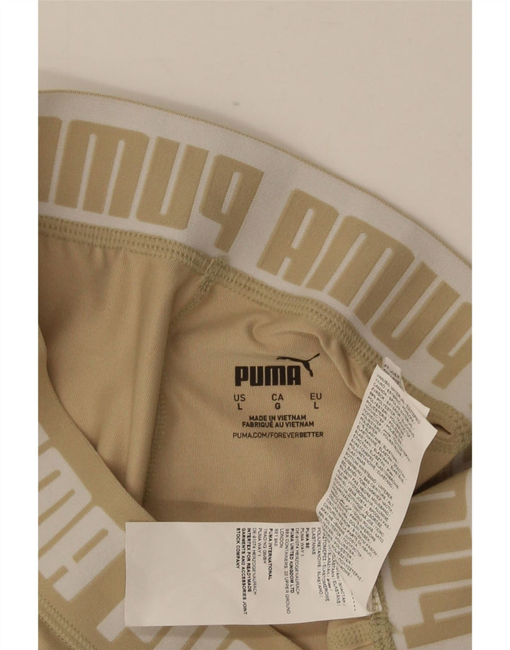 Puma ženske kratke sportske hlače s grafičkim motivima UK 14 veliki bež poliester
