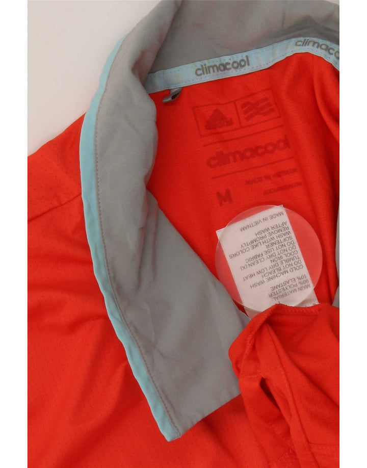 Adidas muška Climacool ragbi polo majica srednje narančaste boje od poliestera