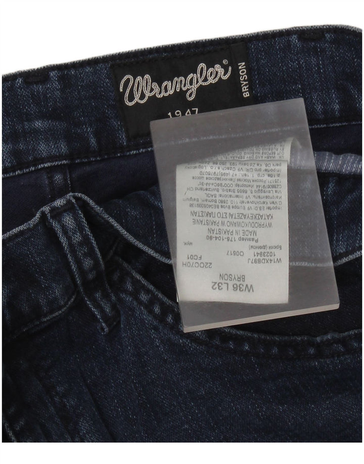 Wrangler muške uske traperice Bryson W36 L30 plavi pamuk