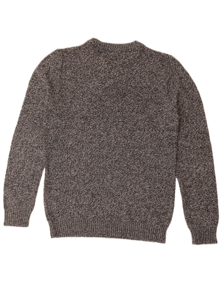Jack & Jones muški džemper s okruglim izrezom, srednje sivi flekasti pamuk