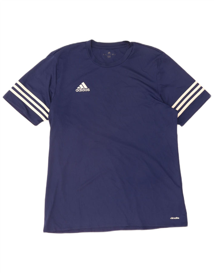 Adidas muška majica Climalite, veliki tamnoplavi poliester