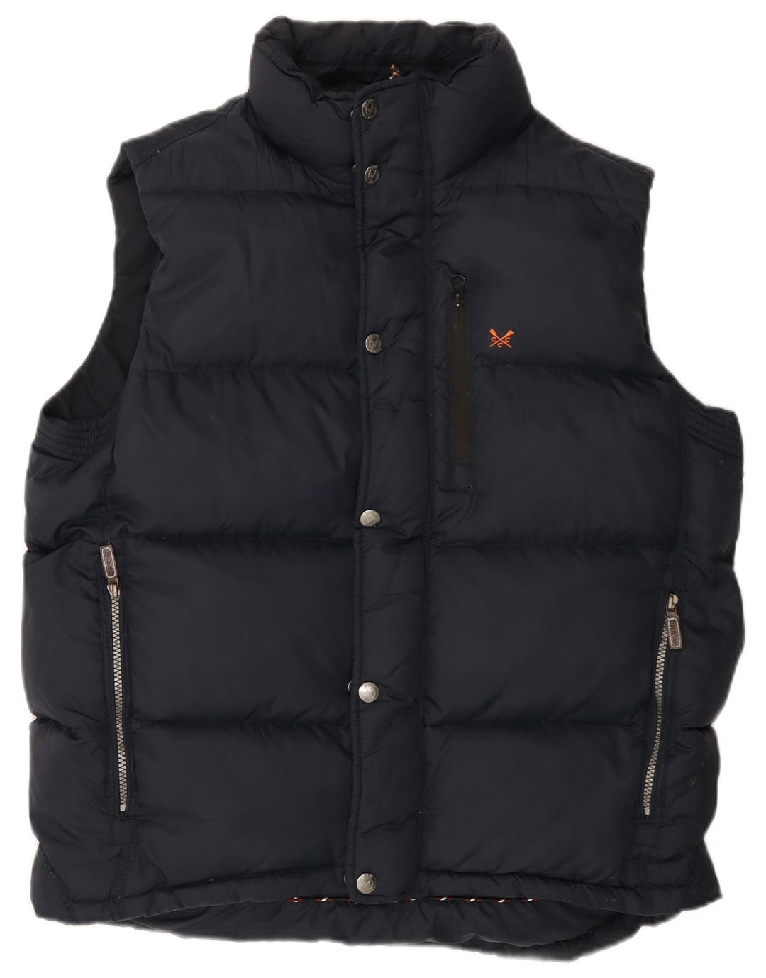 CREW ODJEĆA Muška podstavljena jakna UK 42 XL tamnoplavi najlon