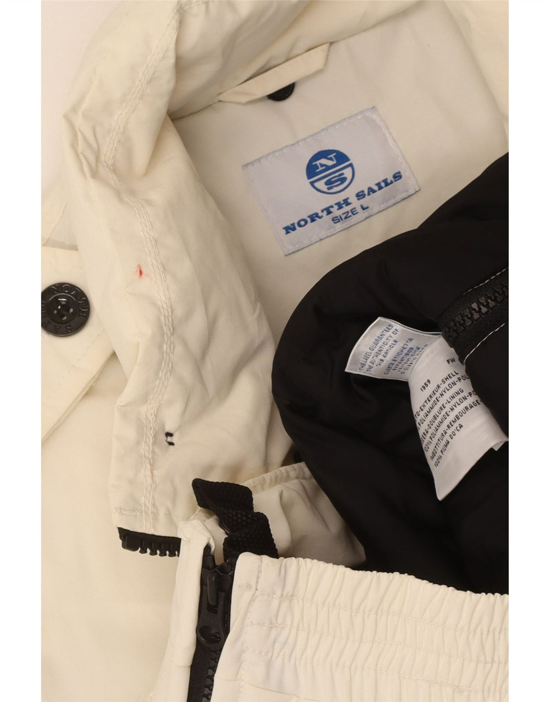 Muška vojna podstavljena jakna North Sails Sailmakers UK 40 velika bijela