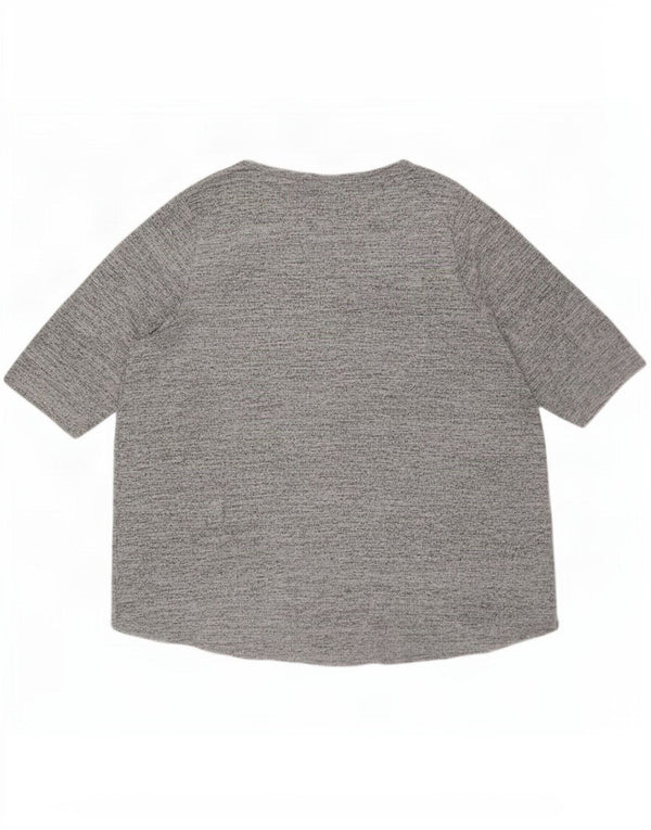 Marks & Spencer Ženska majica s autogramom s 3/4 rukava UK 26 5XL Siva