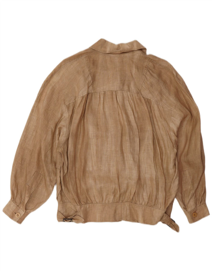 Vintage ženska prevelika bomber jakna IT 46 Large Beige Lan