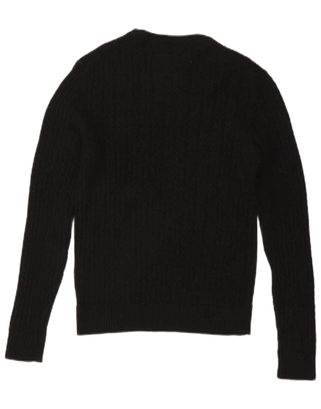 SUPERDRY ženski džemper s okruglim izrezom UK 12 Srednja crna vuna