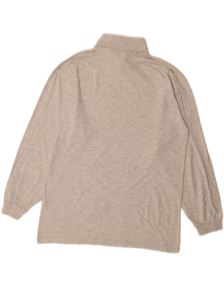 WRANGLER Mens Roll Neck Top Long Sleeve Medium Grey Flecked Cotton Vintage Wrangler and Second-Hand Wrangler from Messina Hembry 