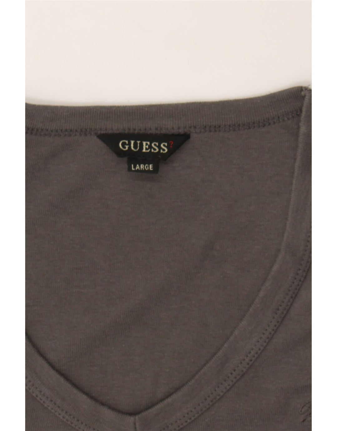 GUESS Womens Top Long Sleeve UK 14 Large Grey Vintage Guess and Second-Hand Guess from Messina Hembry 