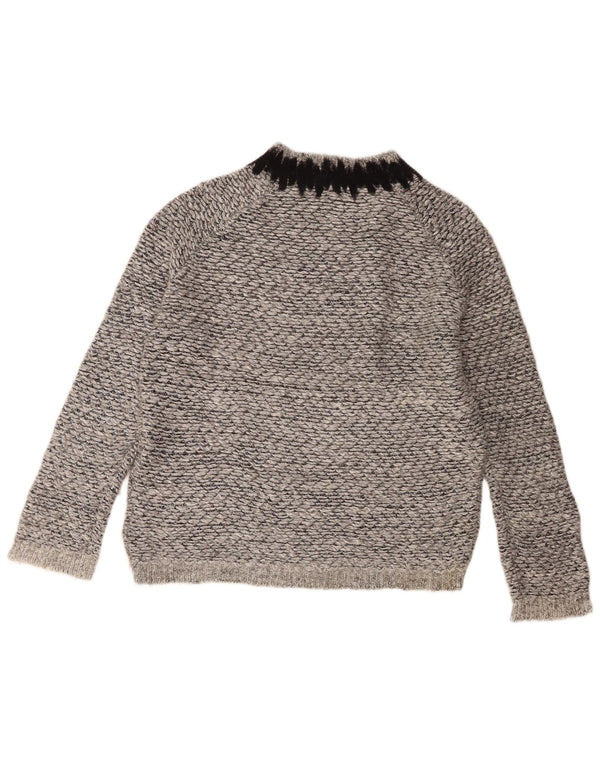 Whistles Womens Crew Neck Jumper Sweater UK 16 Large Grey Flecked Polyester