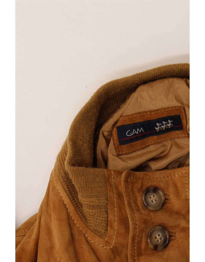 Vintage muška bomber jakna od brušene kože UK 42 XL smeđa