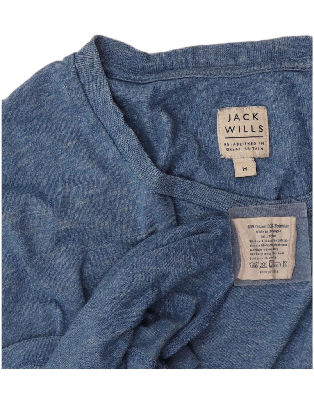 Jack Wills muška majica kratkih rukava Srednje plavi flekasti pamuk
