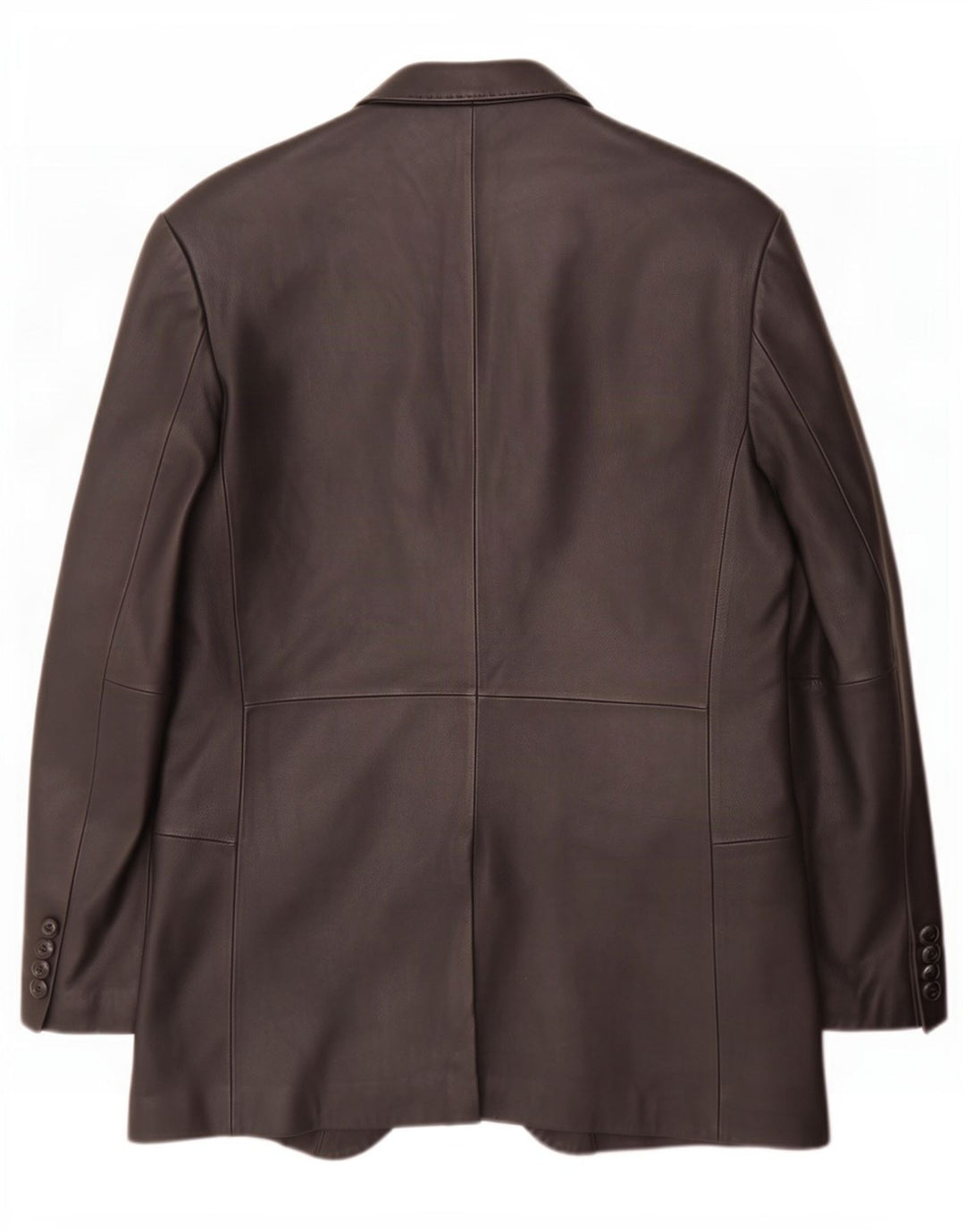 Ben Sherman muška kožna jakna s 3 gumba UK 40 velika crna