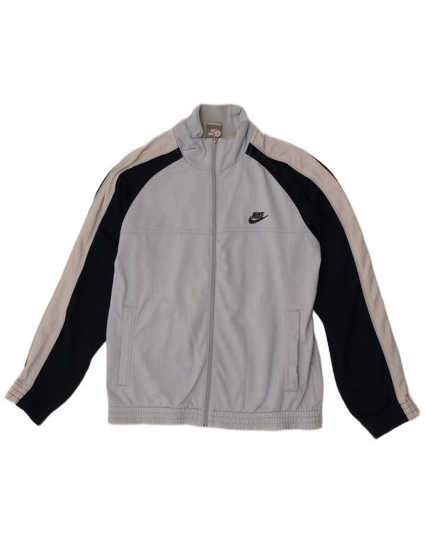 Nike muška trenirka gornja jakna UK 35/37 mala plava poliesterska boja