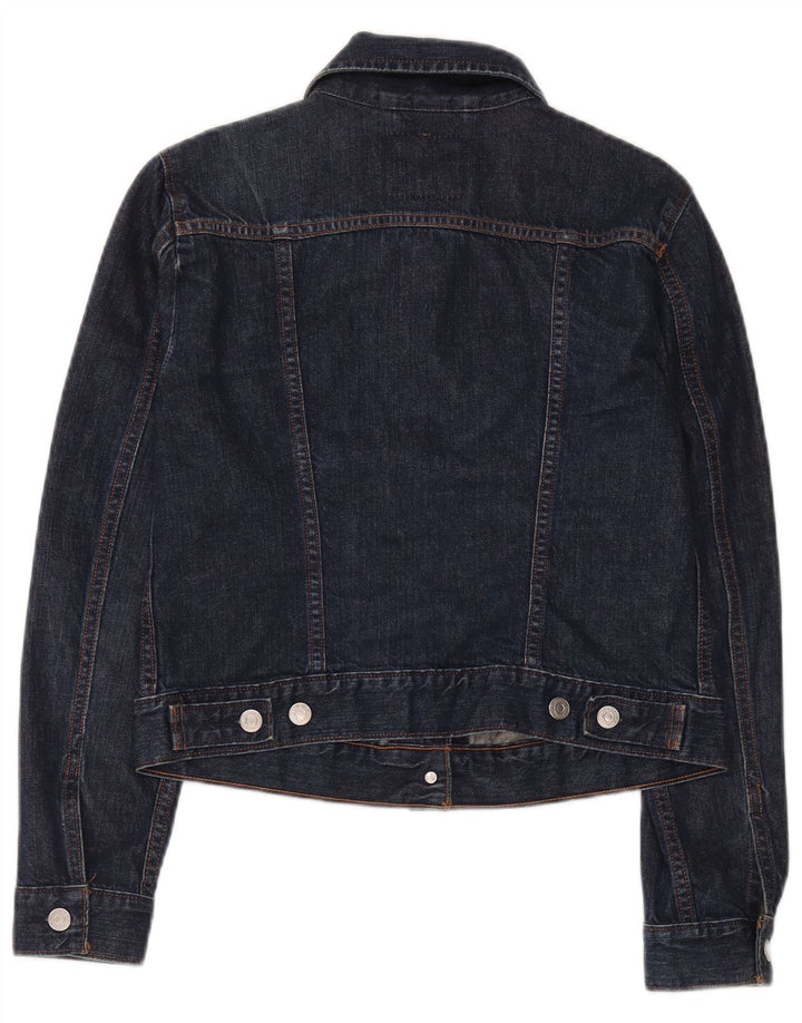 Levi's ženska jakna od kratkog trapera UK 12 srednje tamnoplavi pamuk