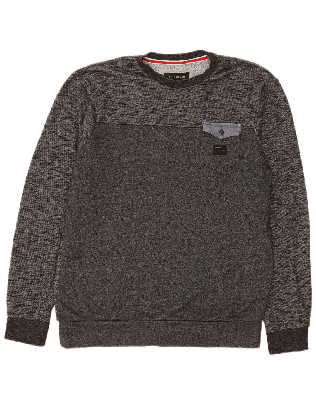 Quiksilver muška majica s velikim sivim flekama od pamuka