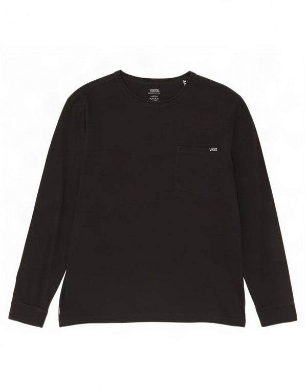 Vans Ženska majica dugih rukava UK 16 Veliki crni pamuk