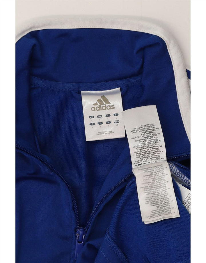 Adidas muška gornja jakna trenirke Mala plava poliesterska boja