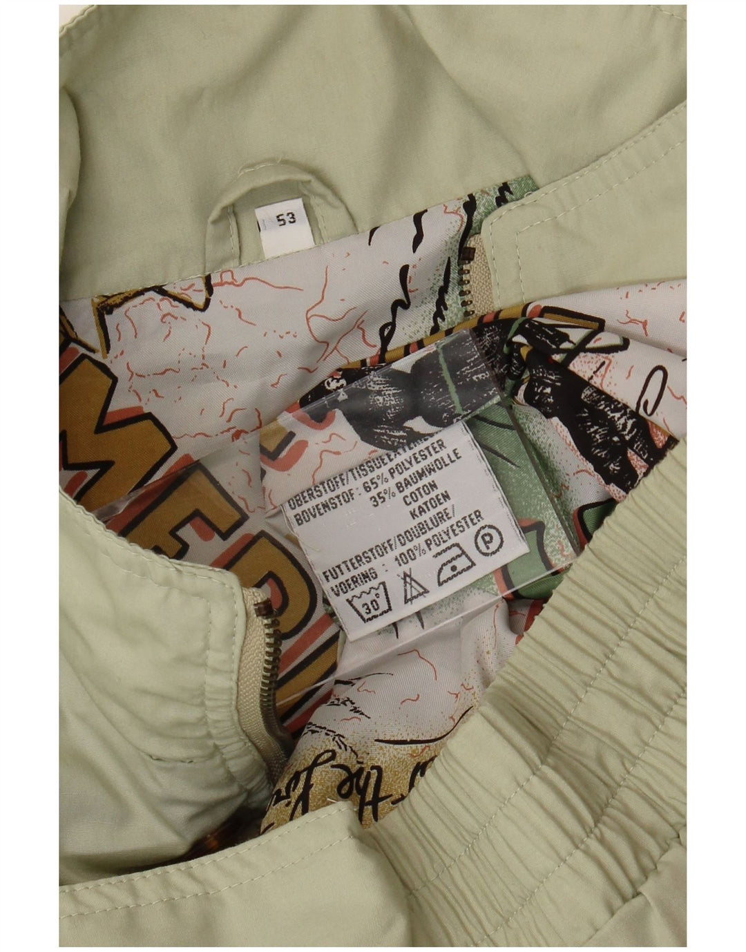 Vintage muška pomoćna jakna IT 53 XL kaki poliester