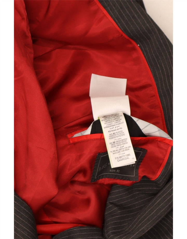 Marks & Spencer muška jakna sa 2 gumba UK 44 XL siva prugasta