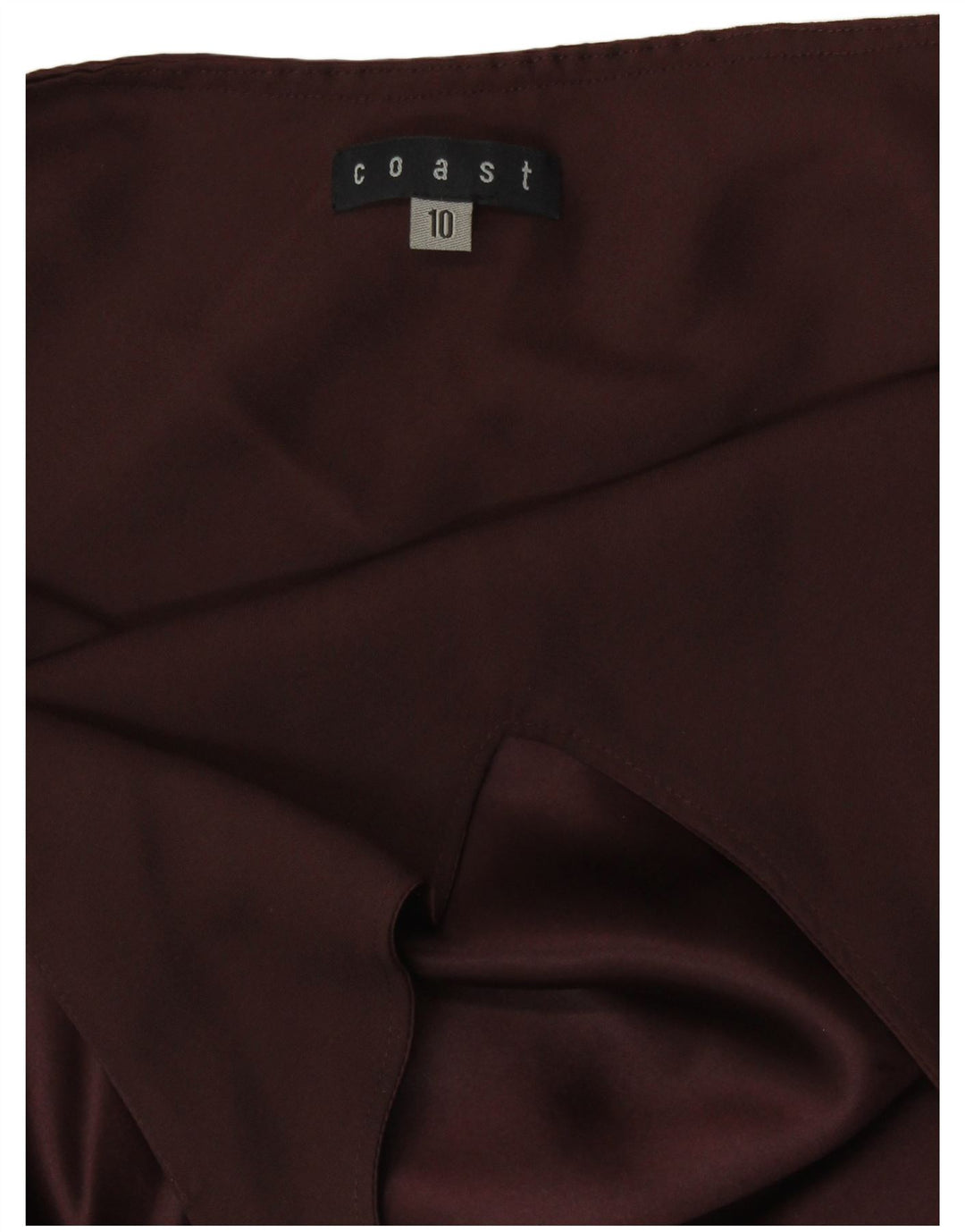 COAST Ženska majica s halterima UK 10 Mala smeđa svila