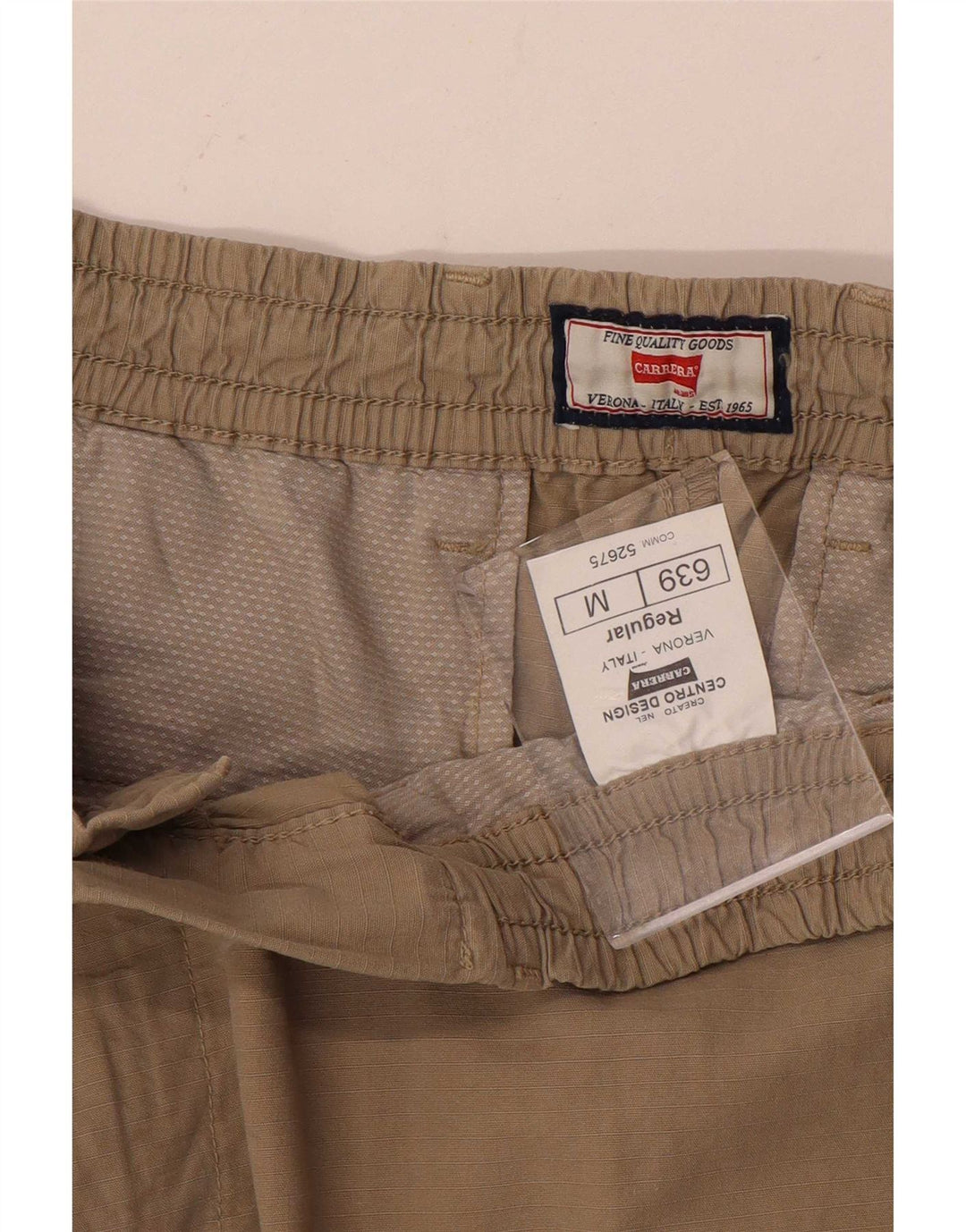 Carrera muške chino hlače standardnog kroja srednje veličine W32 L30 bež