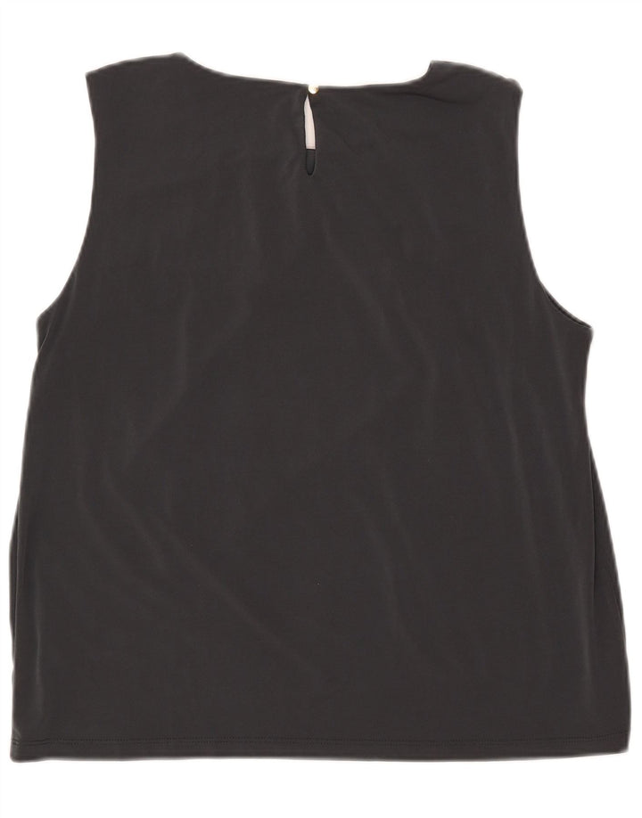 Calvin Klein ženski gornji dio kratke bluze bez rukava UK 18 XL sivi poliester