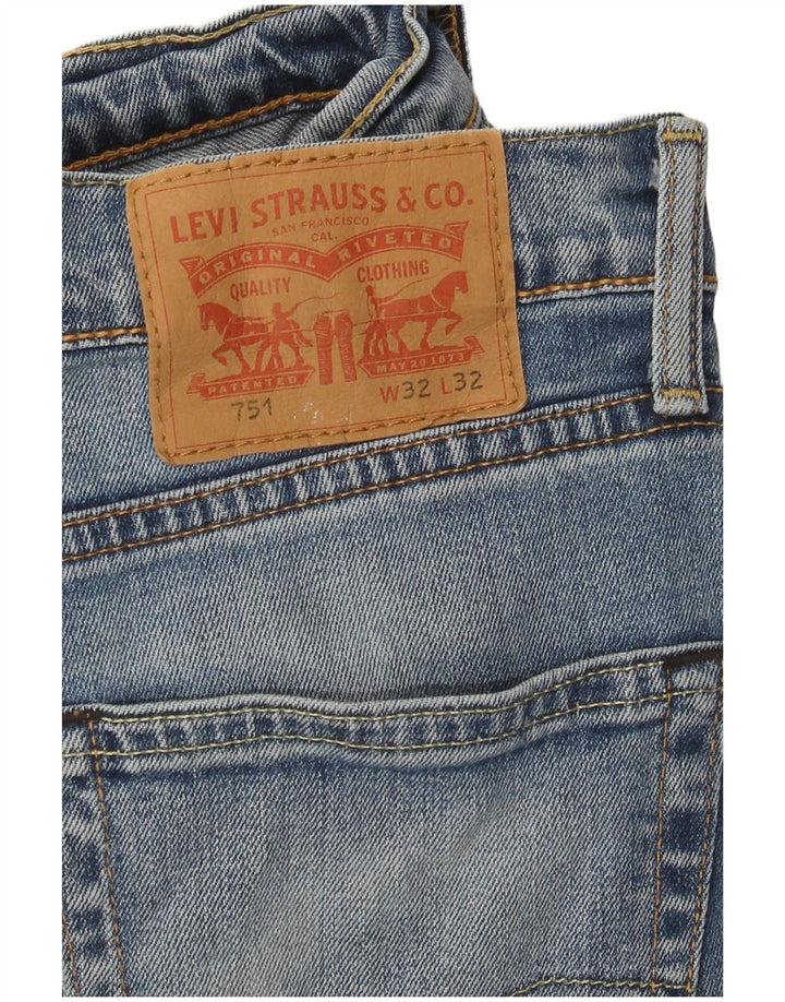 Levi's muške 751 ravne traperice W32 L32 plavi pamuk
