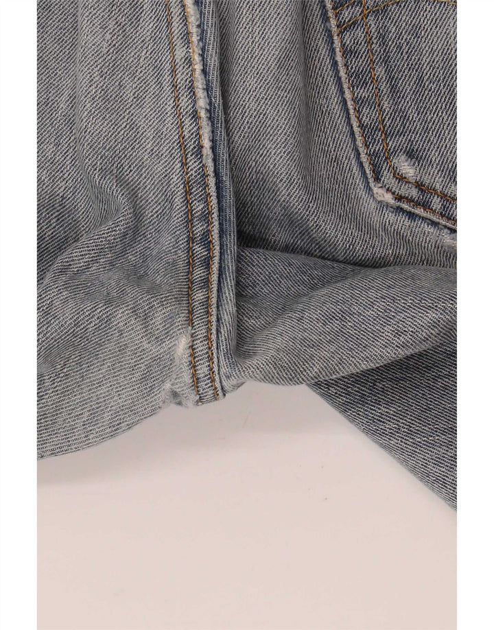 Levi's muške 505 ravne traperice s oštećenjem W34 L32 plavi pamuk