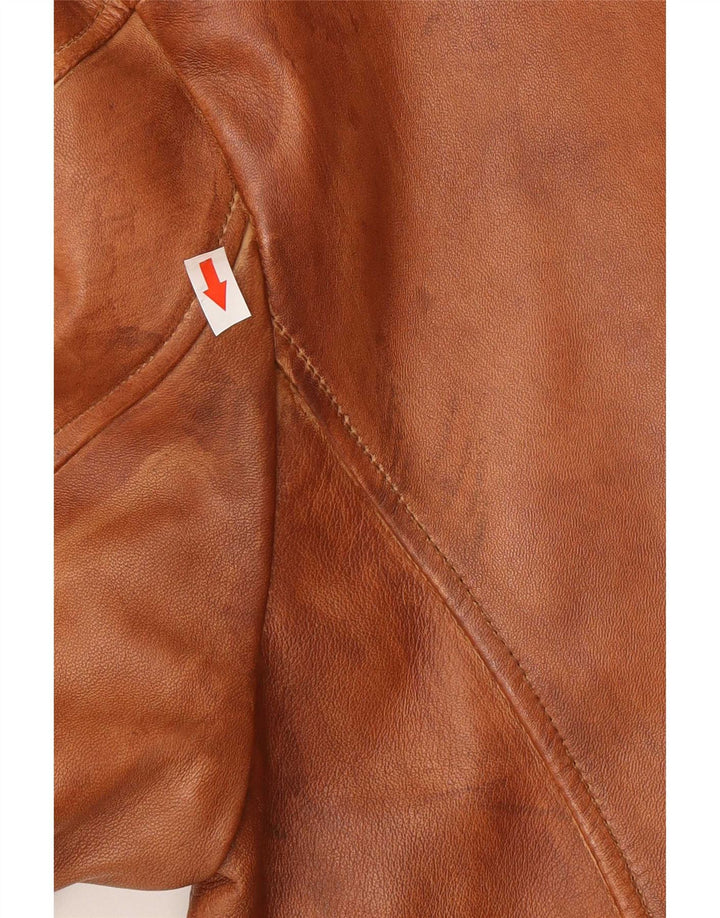 Trapper muška kožna jakna IT 56 3XL smeđa koža