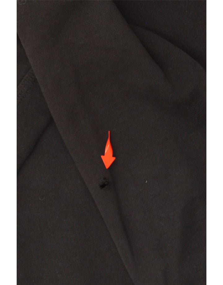 Veliki crni pamuk s kapuljačom NIKE za dječake 12-13 godina