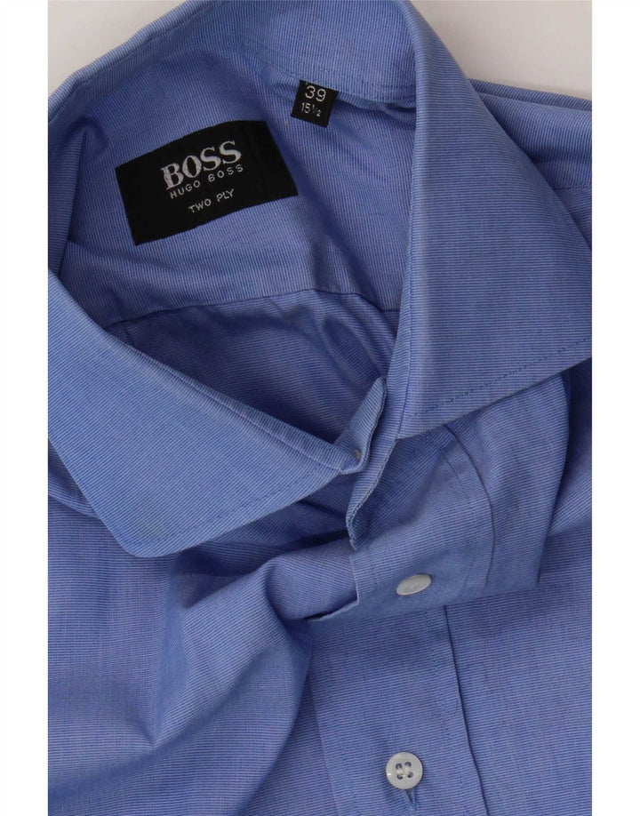 Hugo Boss muška košulja veličina 39 15 1/2 srednje plavi pamuk