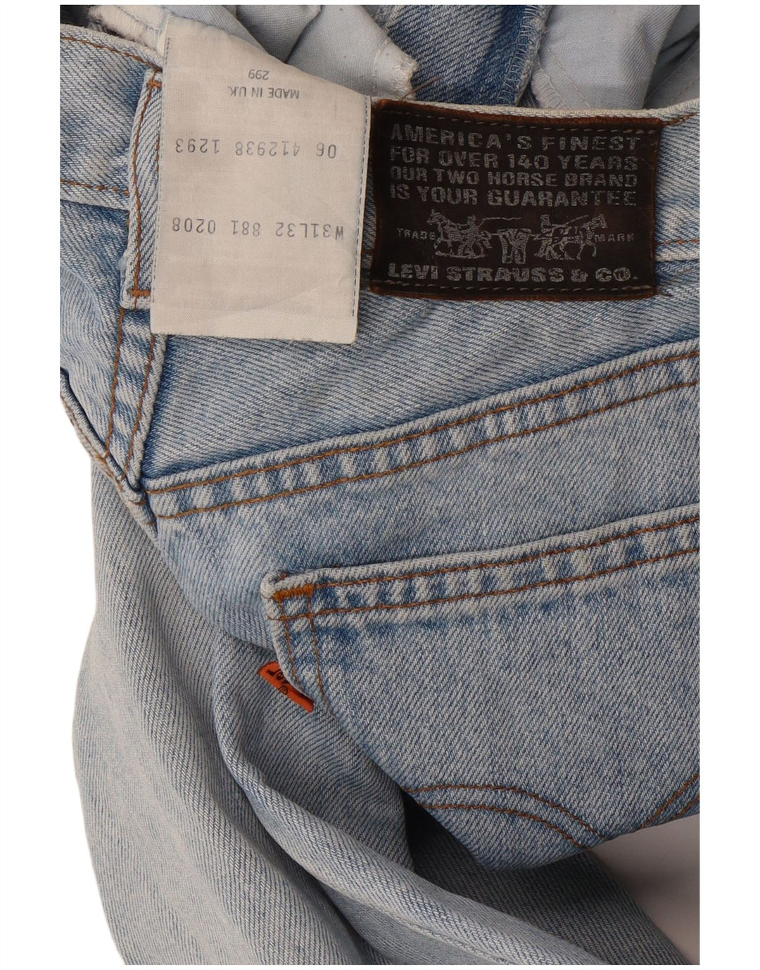 Levi's ženske sužene traperice W31 L32 plavi pamuk