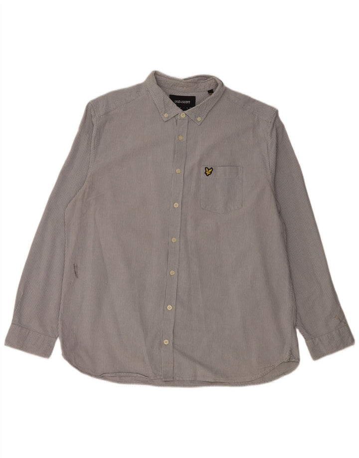 LYLE & SCOTT Muška košulja 2XL pamuk s plavim prugama