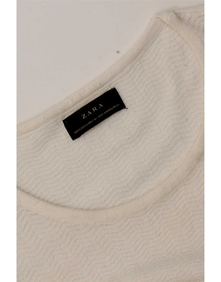 Zara ženska majica dugih rukava UK 18 XL bijela riblja kost