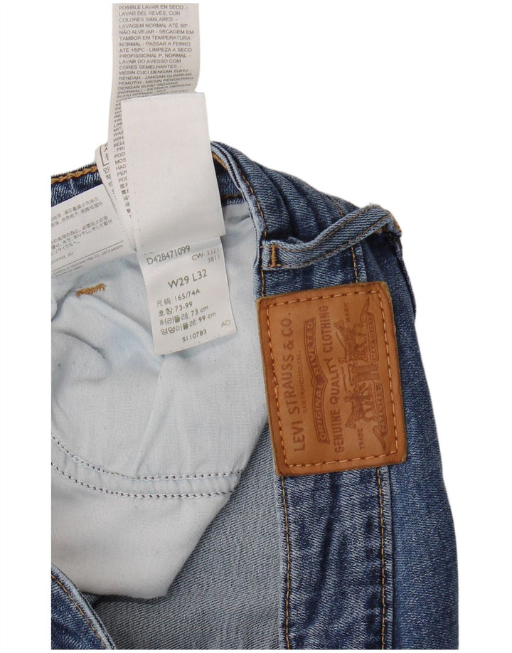 LEVI'S ženske uske traperice visokog struka 721 W29 L32 plavi liocel