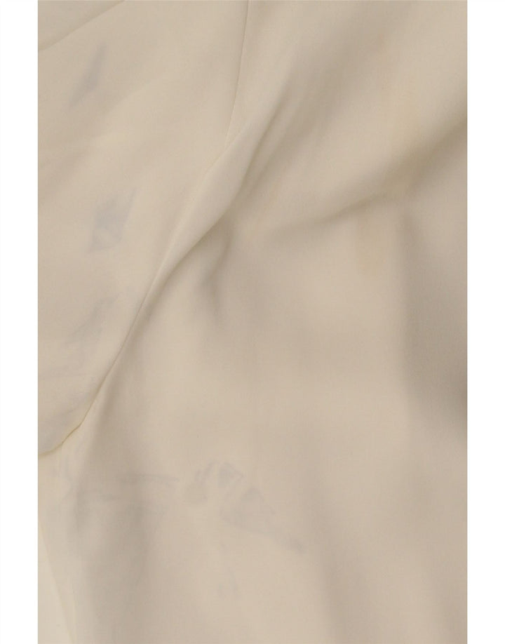 Zara ženski gornji dio bluze 3/4 rukava UK 6 XS bijeli poliester