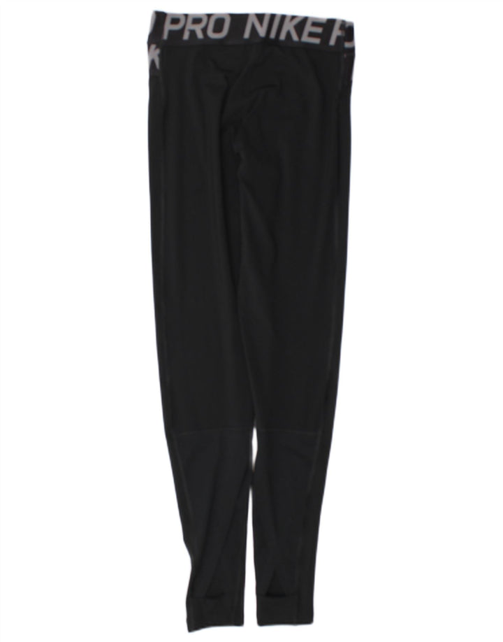 Nike Ženske Dri Fit Graphic Leggings UK 8 Male crne poliesterske