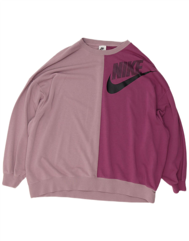 Ženska majica s grafičkim motivima Nike UK 14 srednje ružičaste boje