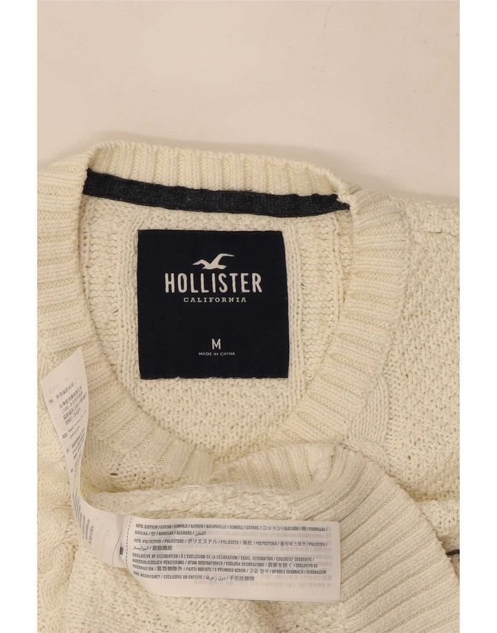 Hollister muški džemper s okruglim izrezom, srednje bež pamuk