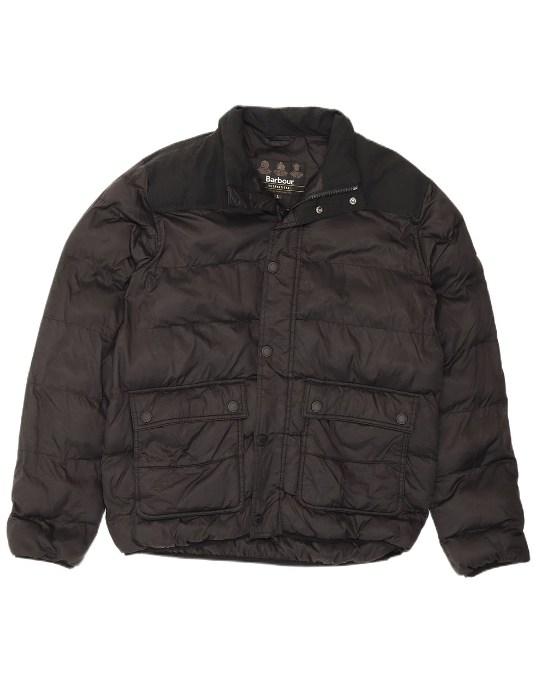 Barbour muška podstavljena jakna UK 40 veliki crni poliamid