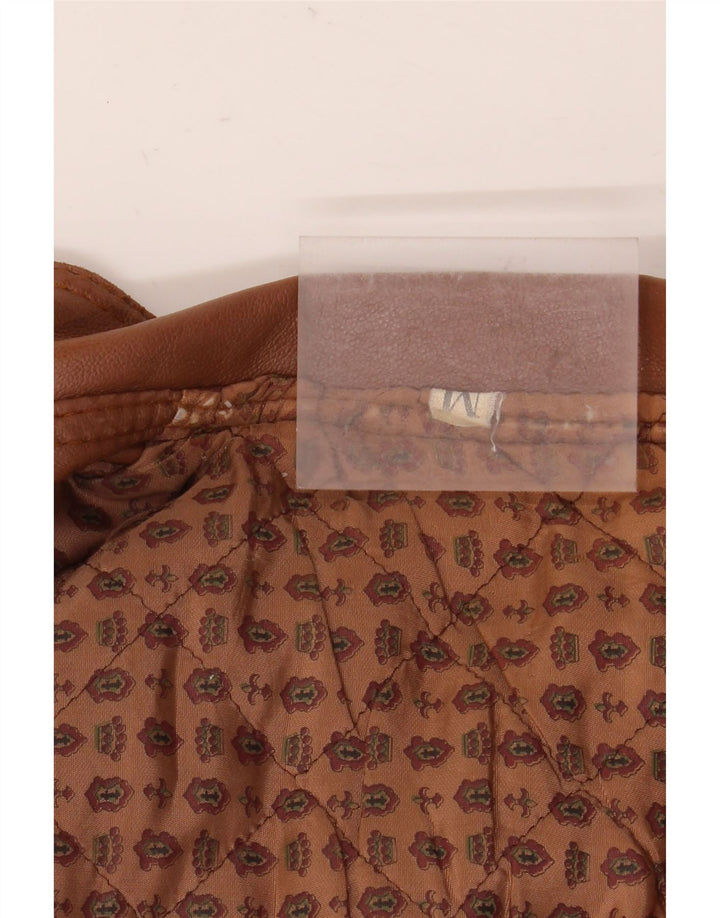 Vintage muška kožna jakna UK 38 srednje smeđa