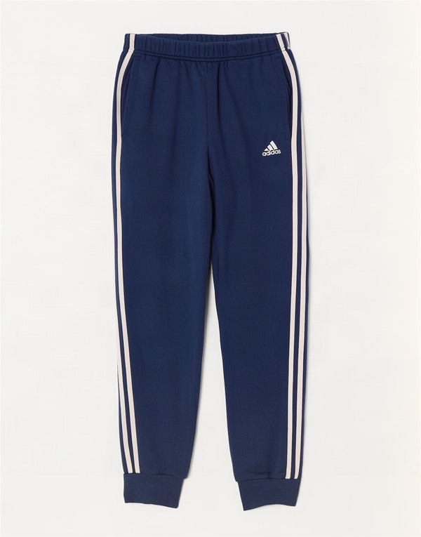 Adidas muške trenirke hlače Joggers UK 38/40 srednje plavi pamuk