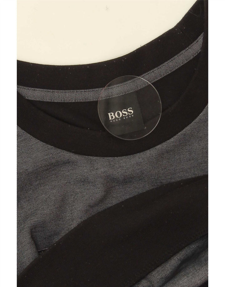 Hugo Boss muški džemper s grafičkim motivima srednje sive boje, pamuk