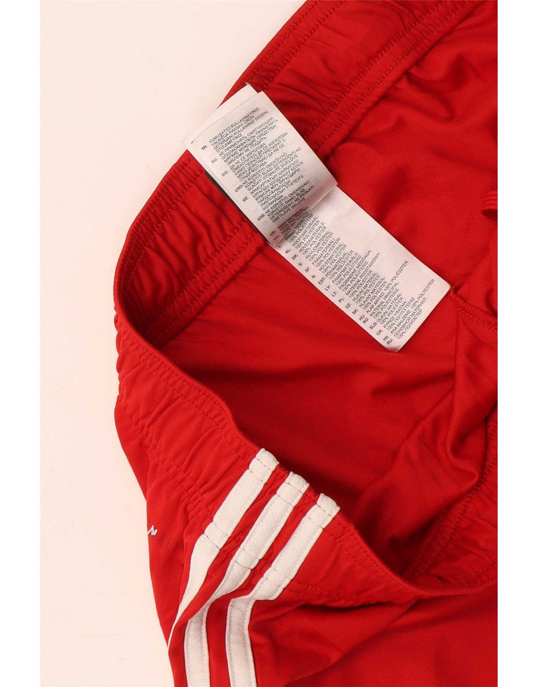 Adidas ženske sportske kratke hlače UK 14 srednje crvene boje od poliestera