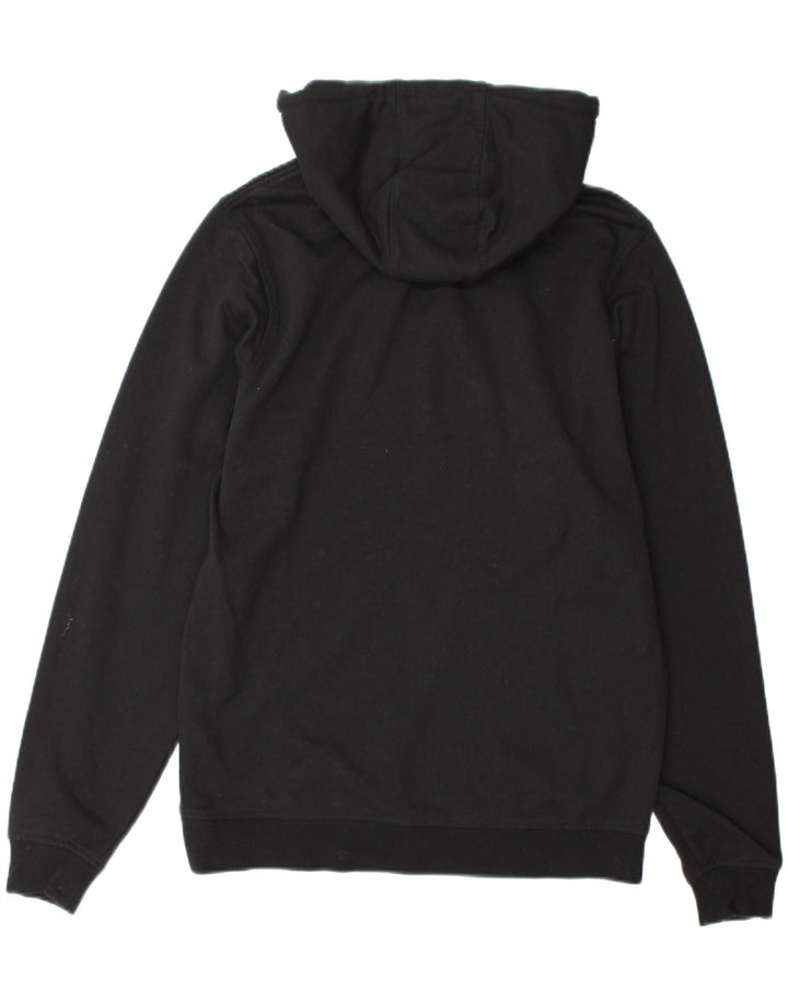 FILA Mens Graphic Hoodie Jumper Medium Black Cotton Vintage Fila and Second-Hand Fila from Messina Hembry 