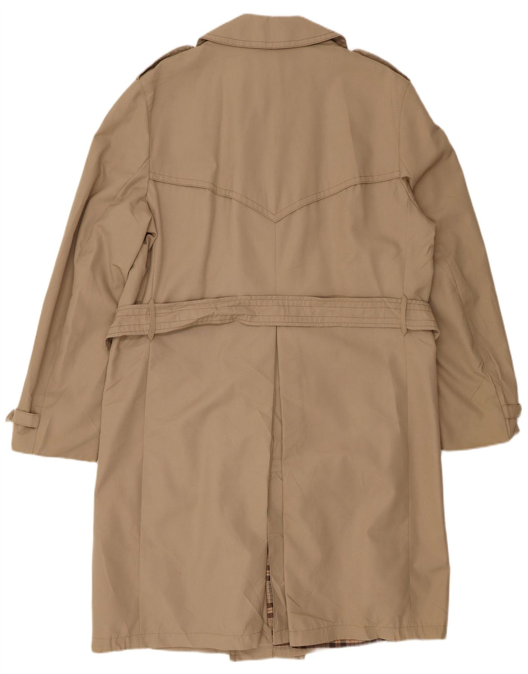 VINTAGE muški trenč kaput UK 40 veliki bež poliester