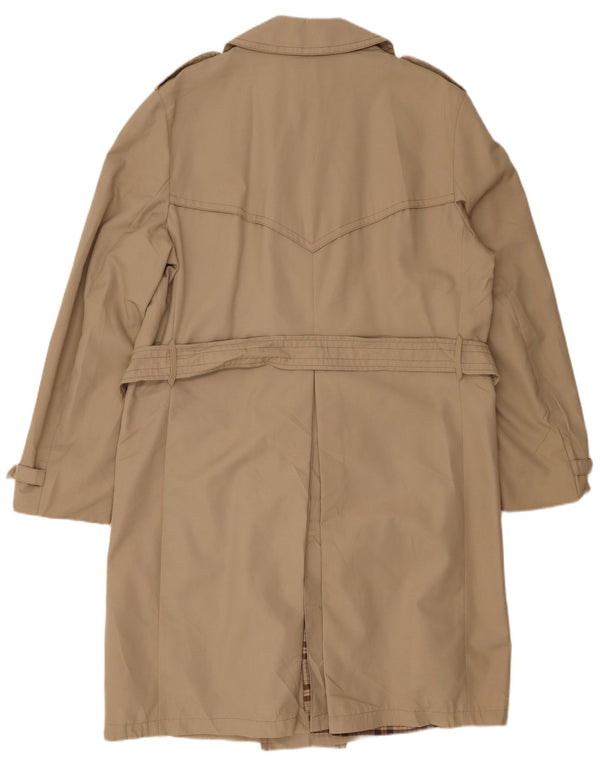 VINTAGE muški trenč kaput UK 40 veliki bež poliester