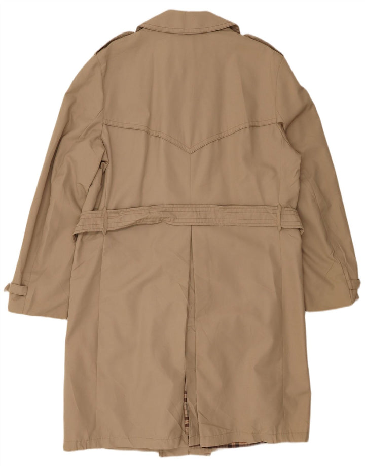 VINTAGE muški trenč kaput UK 40 veliki bež poliester