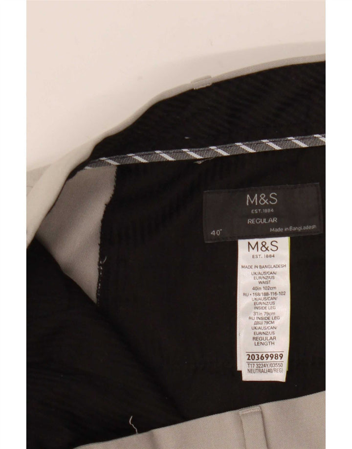Marks & Spencer muške chino hlače standardnog kroja W40 L31 bež poliester